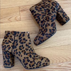 TOPSHOP CHEETAH BOOTIES